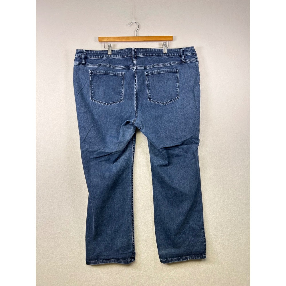 A.N.A New Arrivals Women's Plus Size 24w Blue Wash Bootcut Jeans View 2